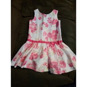 Dressed up by Gymboree egg hunt pink floral spring Easter dress size 6‎